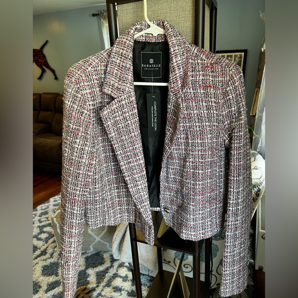 Bagatelle tweed cropped blazer-NWT - Picture 3 of 12